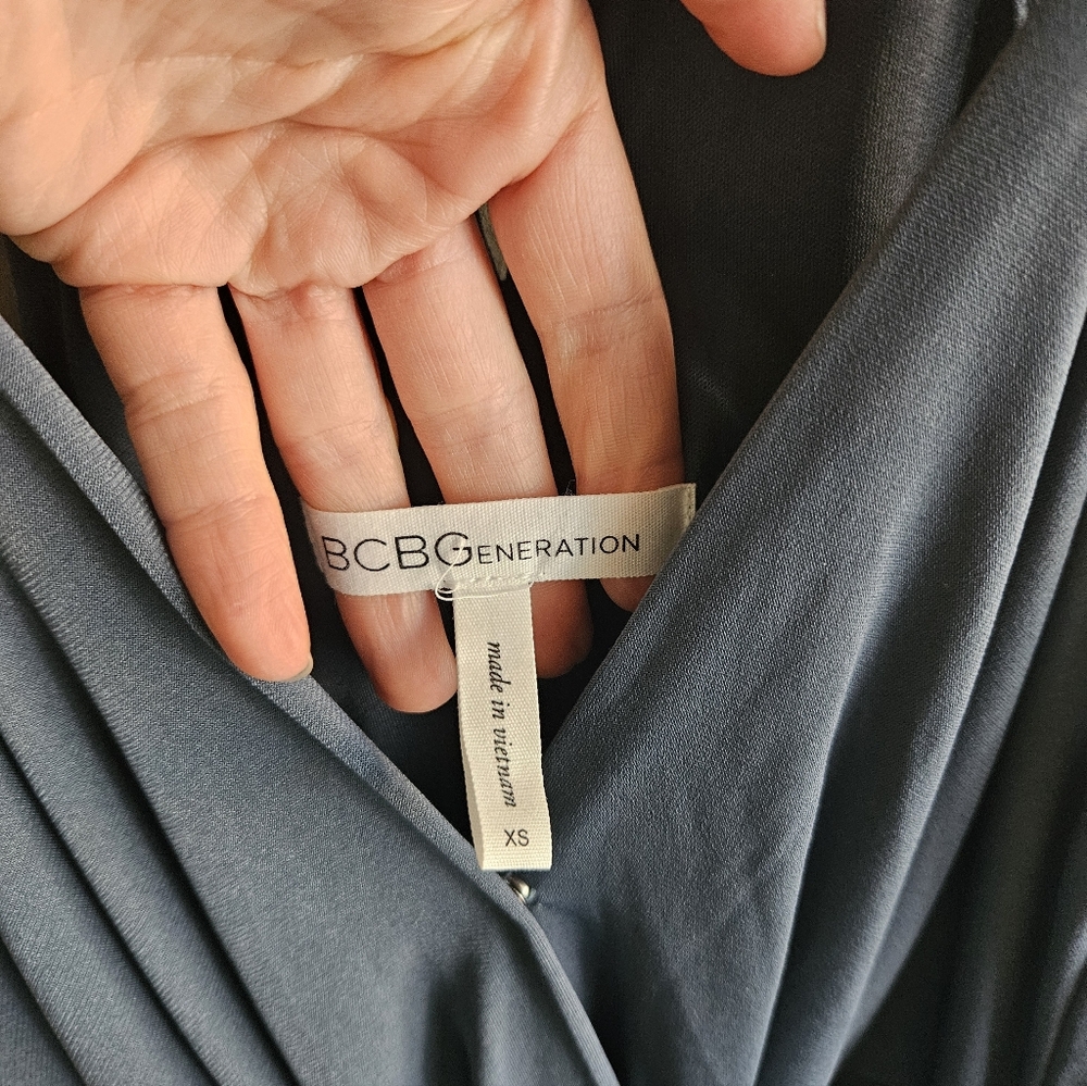 BCBG Steel Blue Dress - Picture 6 of 9